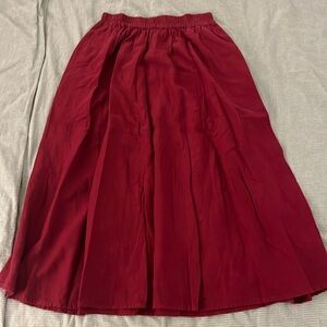 a new day linen blend midi skirt